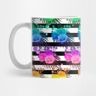 Neon Floral Neck Gator Neon Roses Mug